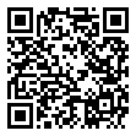 A qr code with a few black squaresDescription automatically generated